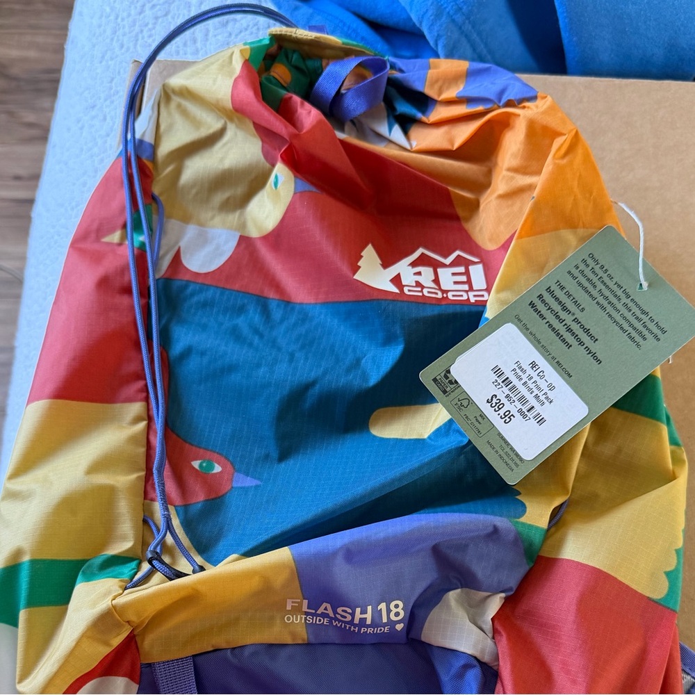 REI Co-op Flash 18 Print Daypack Pride Birds Multi